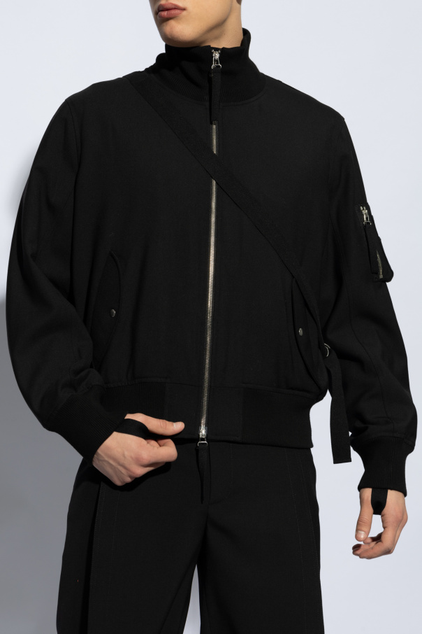 Helmut lang high collar bomber hotsell